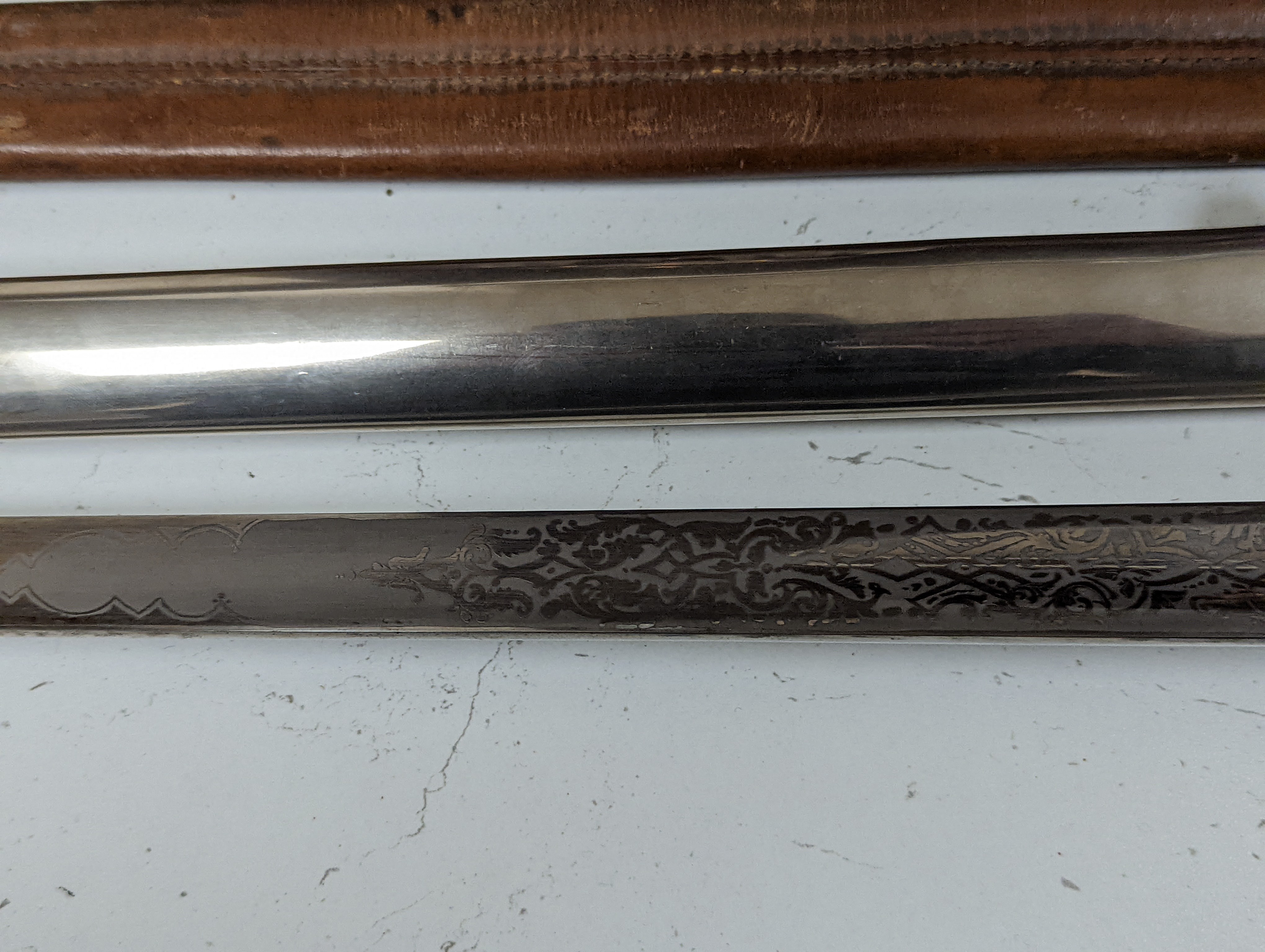 An Edward VII officer’s dress sword - 103cm long